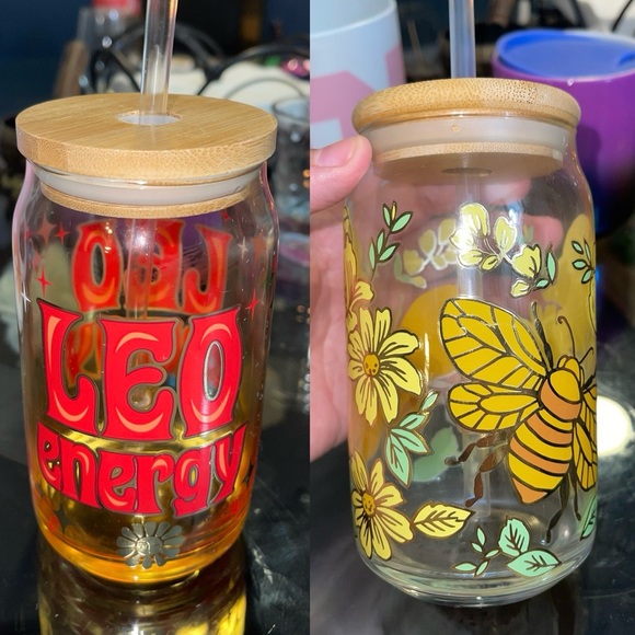 A Bundle of 2 Glass Cups - Picture 1 of 8